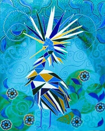 BLUE BIRD - a Paint Artowrk by FLOD